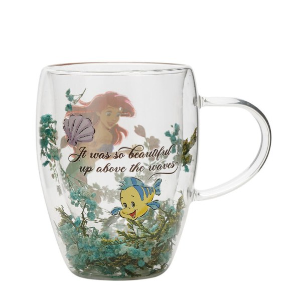 Tasse mit Ariel Blumenmuster – Disney Pastellprinzessin