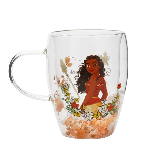 Vaiana Blumen-Dekorbecher aus Glas –tasse - Disney Pastel Princess