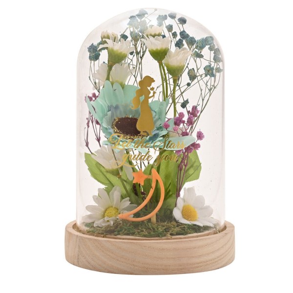 Jasmine beleuchtete dekorative Glasglocke – Disney Pastel Princess