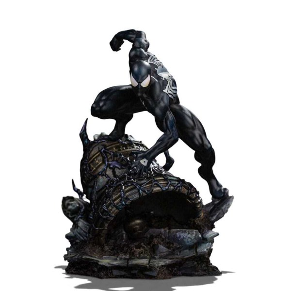 Spider-Man Kostüm im Art Scale Stil, schwarz, 20 cm – Iron Studios Marvel