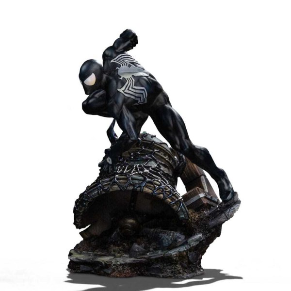 Spider-Man Kostüm im Art Scale Stil, schwarz, 20 cm – Iron Studios Marvel