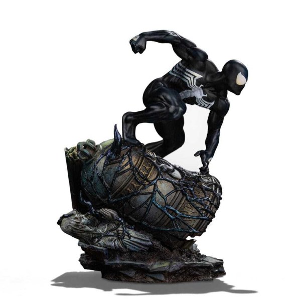 Spider-Man Kostüm im Art Scale Stil, schwarz, 20 cm – Iron Studios Marvel