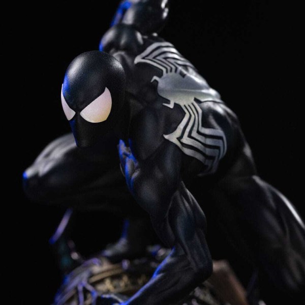 Spider-Man Kostüm im Art Scale Stil, schwarz, 20 cm – Iron Studios Marvel