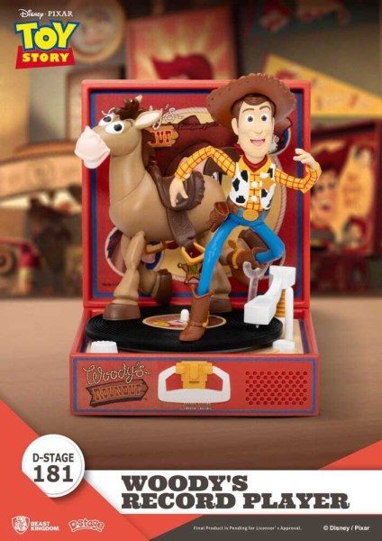 Toy Story Plattenspieler-Serie Woodys Plattenspieler PVC-Figur 13 cm
