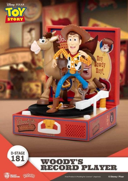 Toy Story Plattenspieler-Serie Woodys Plattenspieler PVC-Figur 13 cm