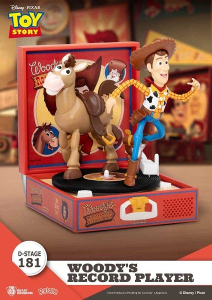 Toy Story Plattenspieler-Serie Woodys Plattenspieler PVC-Figur 13 cm