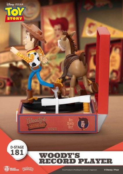 Toy Story Plattenspieler-Serie Woodys Plattenspieler PVC-Figur 13 cm
