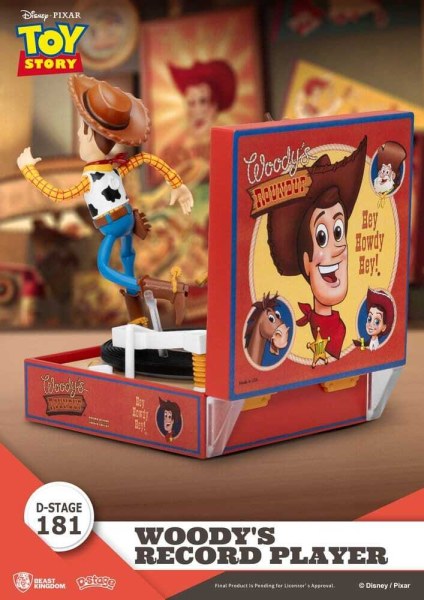 Toy Story Plattenspieler-Serie Woodys Plattenspieler PVC-Figur 13 cm