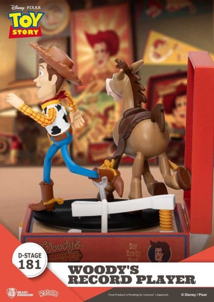 Toy Story Plattenspieler-Serie Woodys Plattenspieler PVC-Figur 13 cm