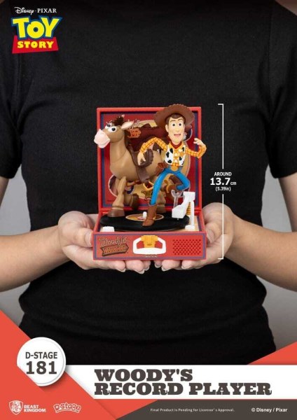 Toy Story Plattenspieler-Serie Woodys Plattenspieler PVC-Figur 13 cm