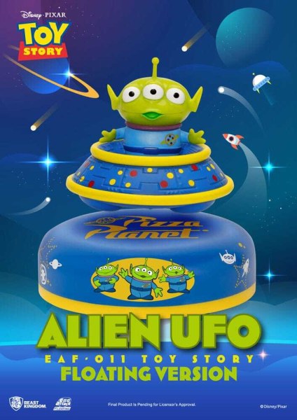 Toy Story diorama Egg Attack Alien UFO Schwebende Version 6 cm