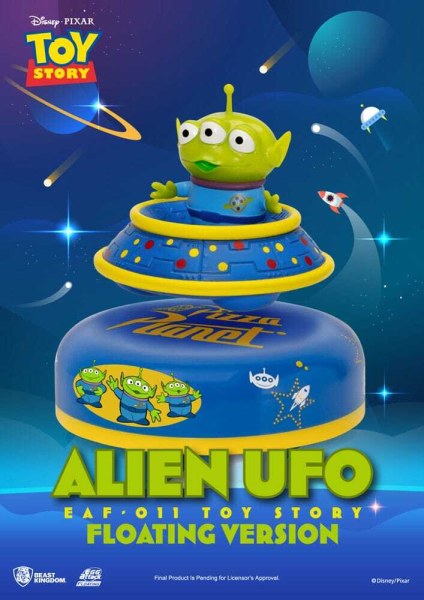 Toy Story diorama Egg Attack Alien UFO Schwebende Version 6 cm
