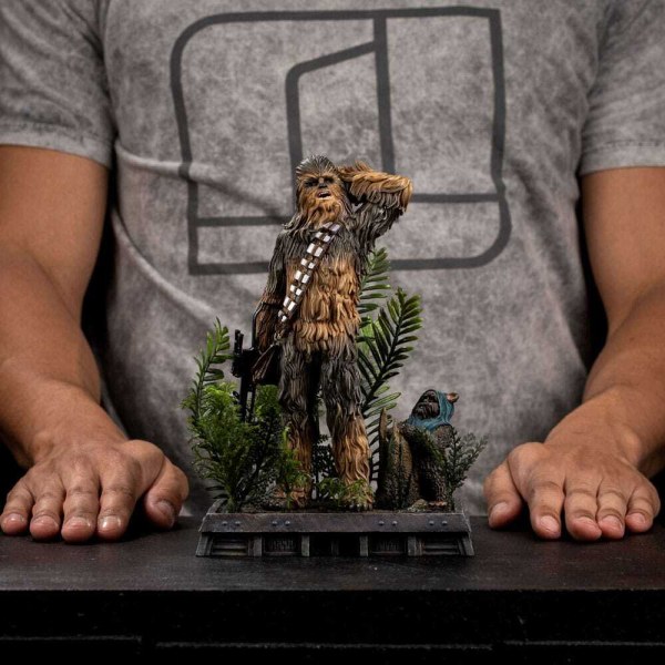 Art Scale Chewbacca und Tokkat 22 cm - Iron Studios Star Wars Episode VI