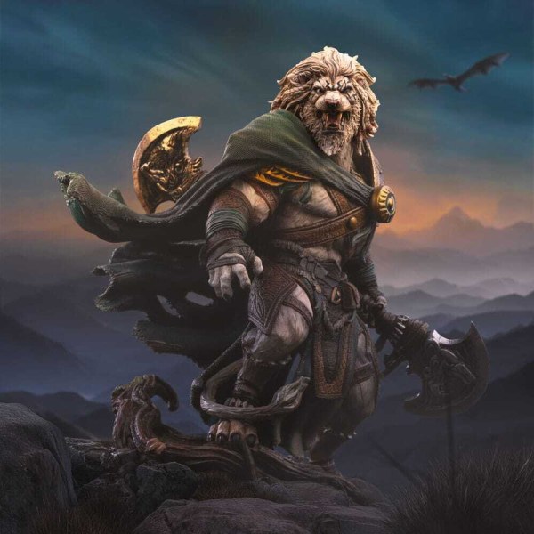 Art Scale Ajani Goldmane 26 cm - Iron Studios Magic The Gathering