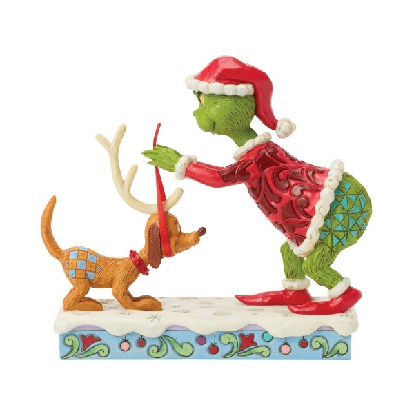 Grinch bindet Geweihe zusammen – JIM SHORE GRINCH
