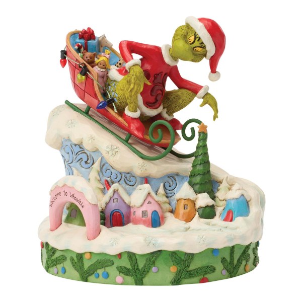 Der Grinch auf einem Schlitten – JIM SHORE GRINCH
