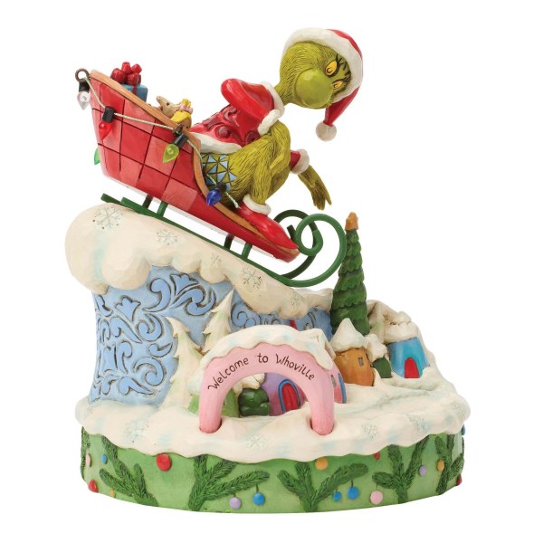 Der Grinch auf einem Schlitten – JIM SHORE GRINCH