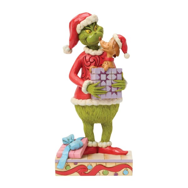 Grinch mit Geschenk - JIM SHORE GRINCH