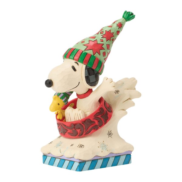 SNOOPY UND WOODSTOCK HUNDESCHLITTEN - PEANUTS
