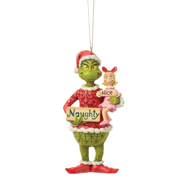 Ginch und Cindy Lou Schild als Hängeornament - JIM SHORE GRINCH