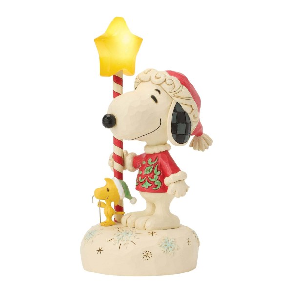 SNOOPY MIT LEUCHTENDEM STERNENSTAB - PEANUTS
