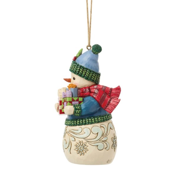Schneemann mit Geschenken als hängender Schmuck - Heartwood Creek