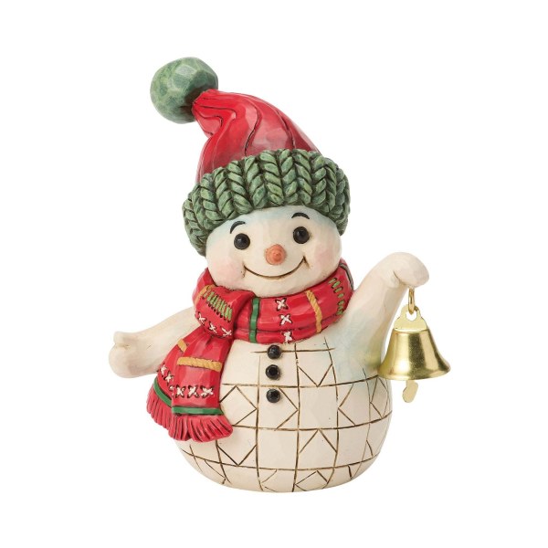 Mini-Schneemann mit Glocke - Heartwood Creek