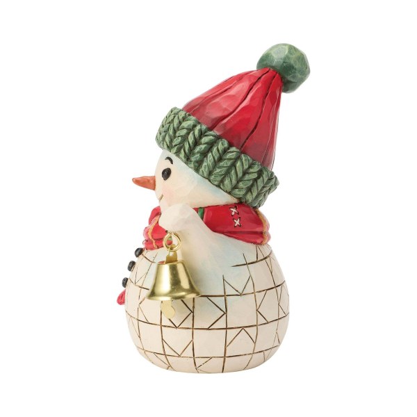 Mini-Schneemann mit Glocke - Heartwood Creek
