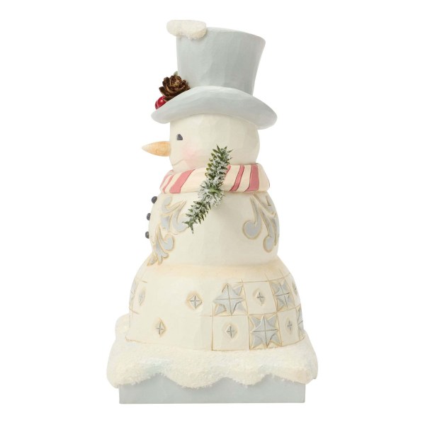 Schneemann aus dem weißen Wald mit frostigem Hut - Heartwood Creek