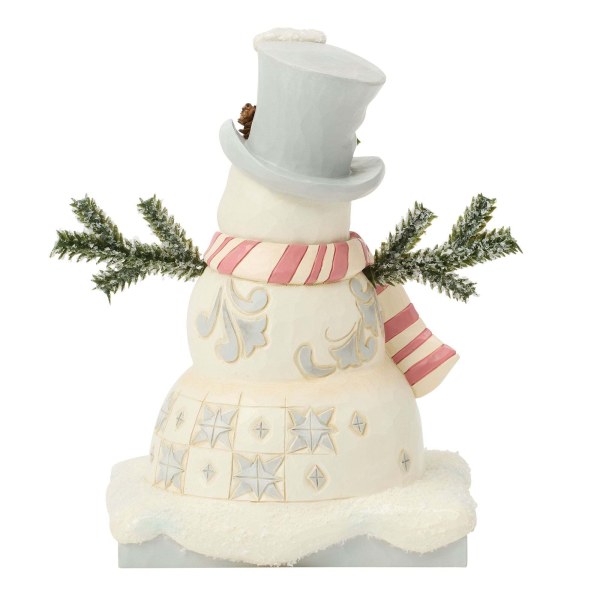 Schneemann aus dem weißen Wald mit frostigem Hut - Heartwood Creek