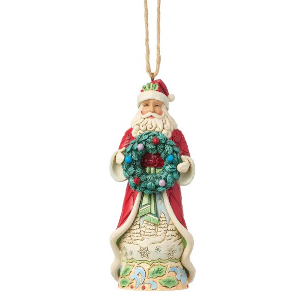 Weihnachtsmann mit hängendem Kranz - Heartwood Creek