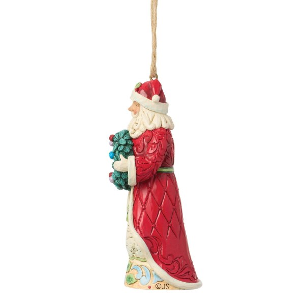 Weihnachtsmann mit hängendem Kranz - Heartwood Creek