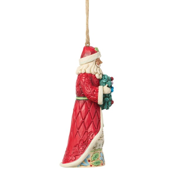 Weihnachtsmann mit hängendem Kranz - Heartwood Creek