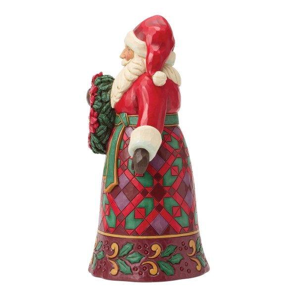 Weihnachtsmann mit Weihnachtssternfigur - Heartwood Creek