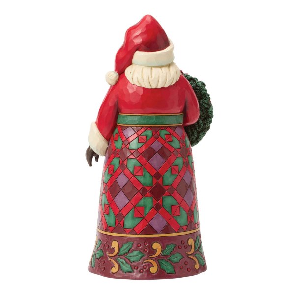 Weihnachtsmann mit Weihnachtssternfigur - Heartwood Creek