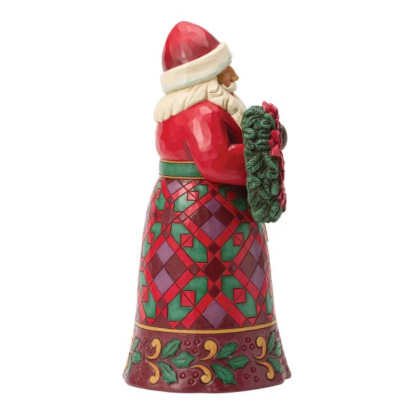 Weihnachtsmann mit Weihnachtssternfigur - Heartwood Creek