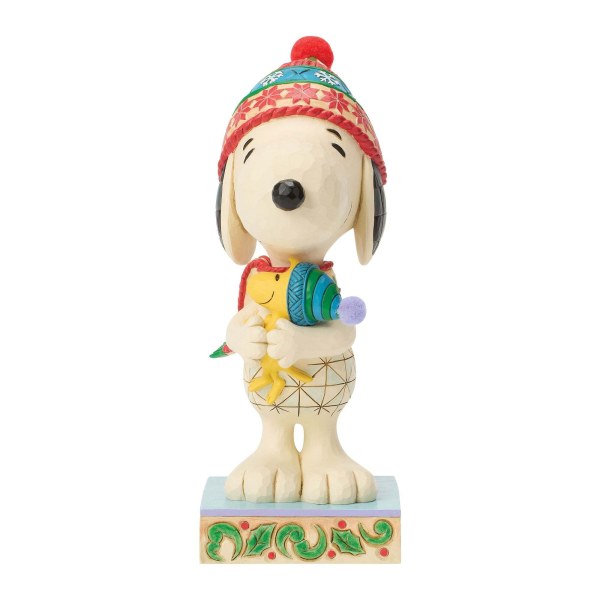 Großer Snoopy umarmt Woodstock - Erdnüsse