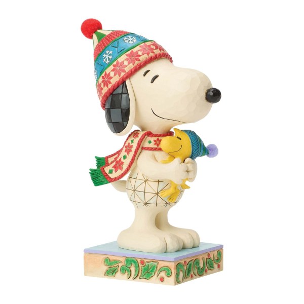 Großer Snoopy umarmt Woodstock - Erdnüsse