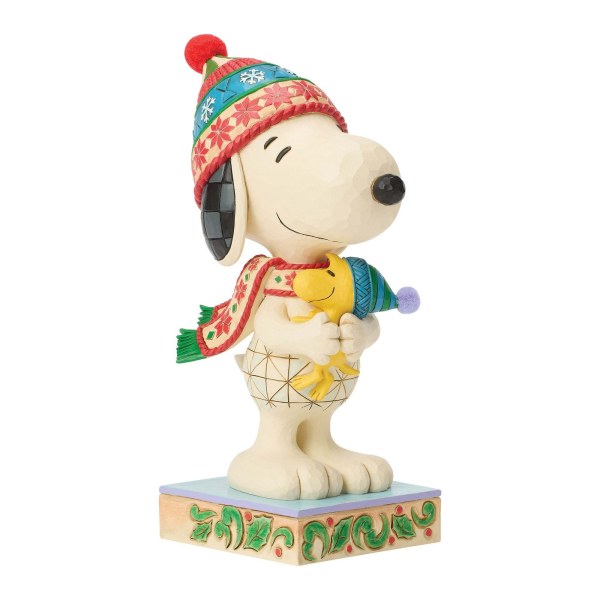 Großer Snoopy umarmt Woodstock - Erdnüsse