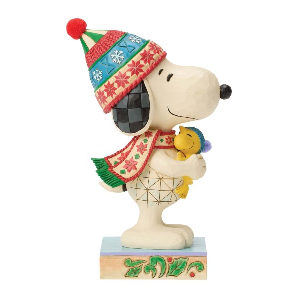 Großer Snoopy umarmt Woodstock - Erdnüsse