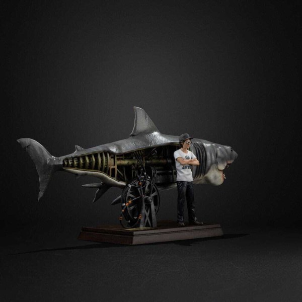 Art Scale Deluxe Steven Spielbergs 50. Jubiläum „Der weiße Hai“ (27 cm) – Iron Studios Der weiße Hai