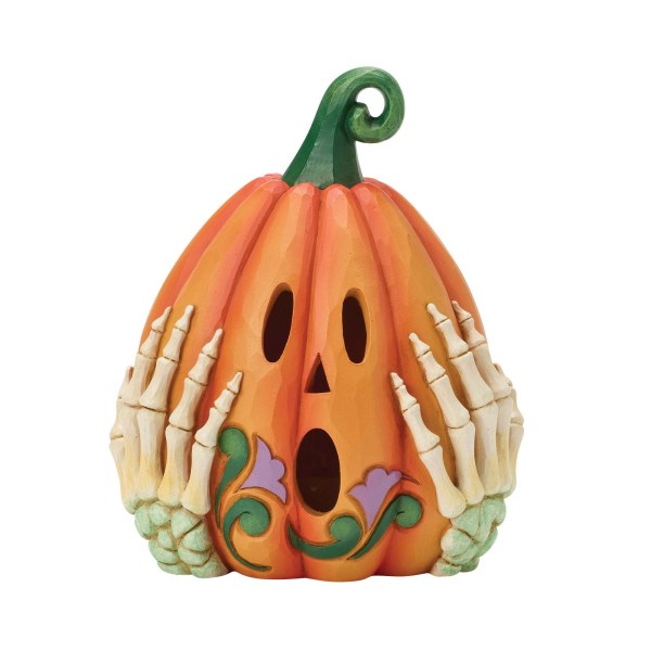 LED-Jack-O-Lantern mit Skeletthänden - HEARTWOOD CREEK