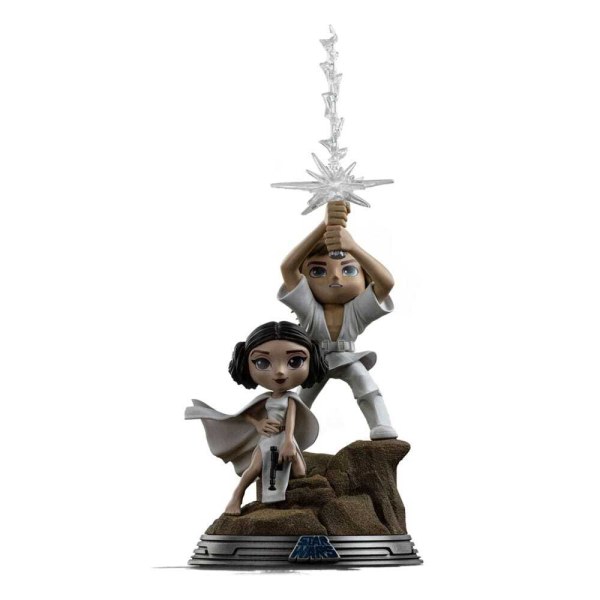 Mini Co. Figur Luke & Leia 30 cm - Iron Studios Star Wars
