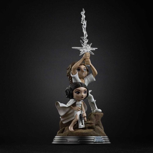 Mini Co. Figur Luke & Leia 30 cm - Iron Studios Star Wars