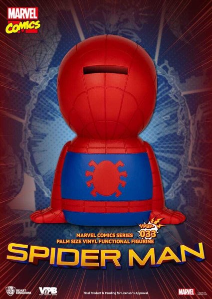Klassisches Marvel Comics Sparschwein Spiderman 12 cm