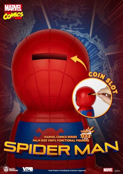 Klassisches Marvel Comics Sparschwein Spiderman 12 cm
