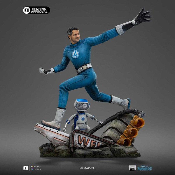 Fantastic Four-Statuette im Art Scale): Mr. Fantastic und Herbie, 26 cm