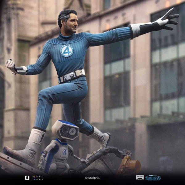 Fantastic Four-Statuette im Art Scale): Mr. Fantastic und Herbie, 26 cm