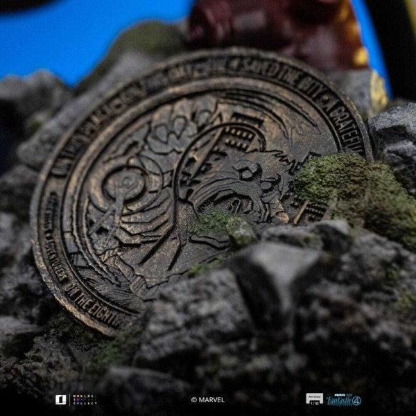 Fantastic Four-Statuette im Maßstab 1:10, Art Scale: Unsichtbare Frau und Franklin, 28 cm
