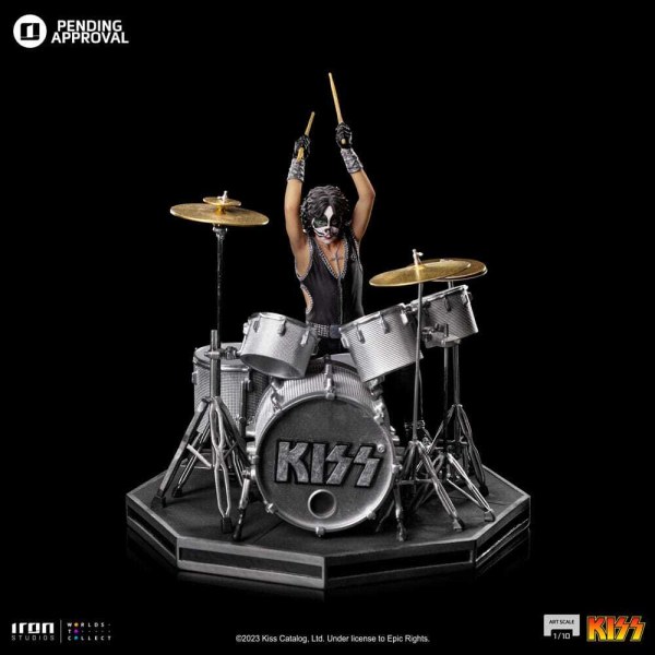 Kuss-Statue, Art Scale 1:10, Peter Criss, limitierte Auflage, 22 cm